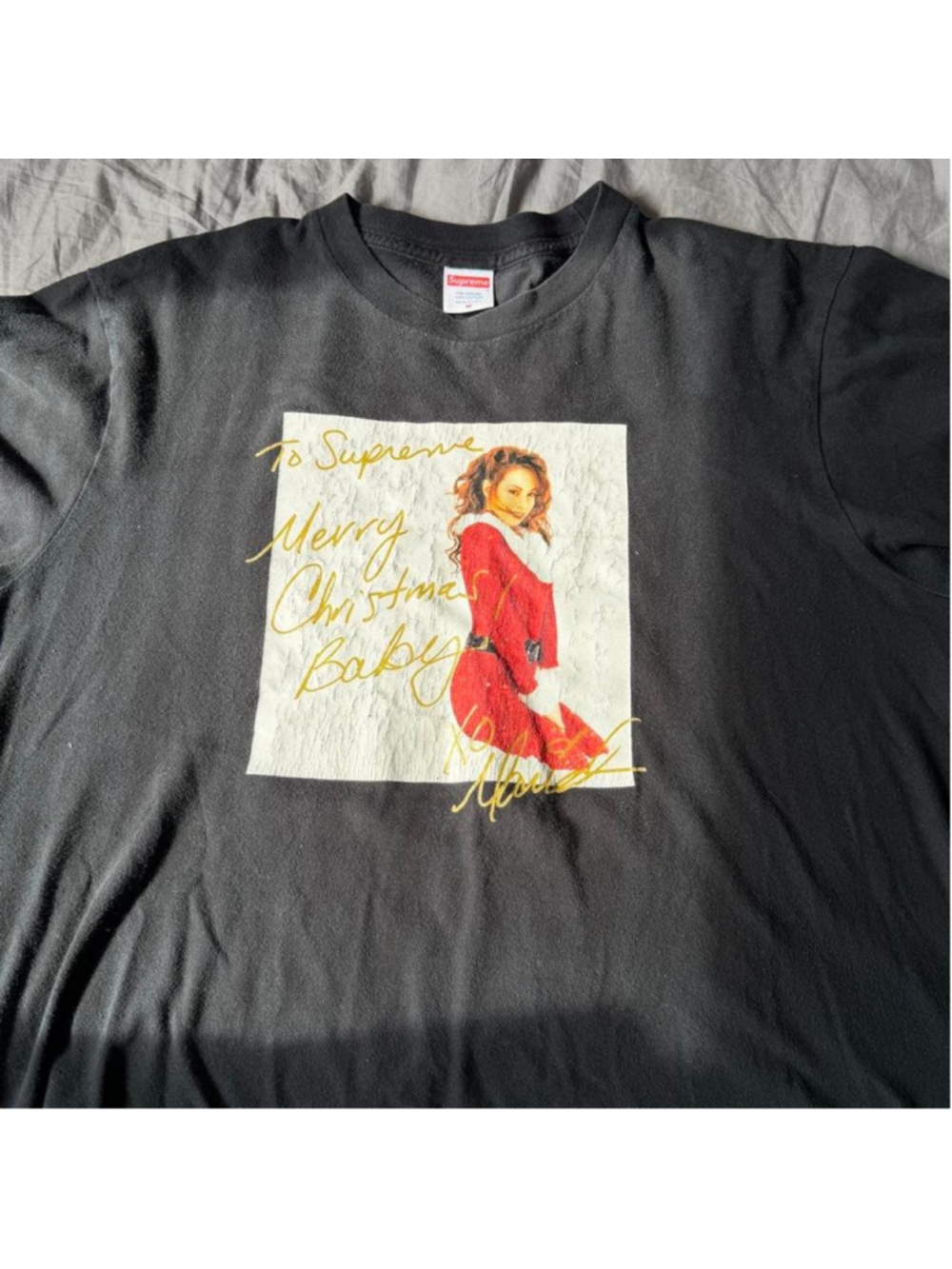 Supreme Mariah Carey Christmas Album Cover Mens L TShirt